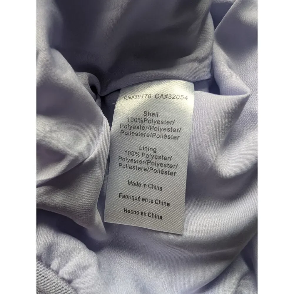 NWT Anthropologie Hutch Ruched Tulle Bow Mini Dress Size 6 Lavender #NC431